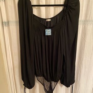 Black free people body suit